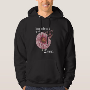 Florist Behielt Calm Floral Gardener Zinnia Hoodie