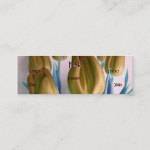 Florist - Beige Tulips Mini Visitenkarte