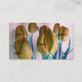Florist - Beige Tulips Visitenkarte