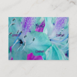 Florist - Blauer Blumengelber Rose Visitenkarte