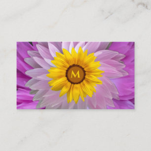 Florist blüht Monogramm Kalligraphie QR-Code Visitenkarte