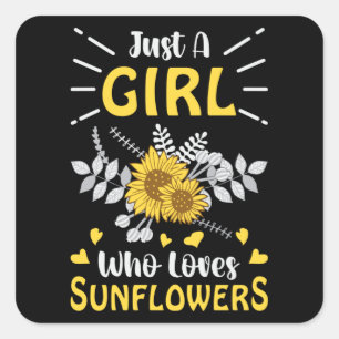 Florist Blume Blume Gardener Pflanze Geschenk Idee Quadratischer Aufkleber