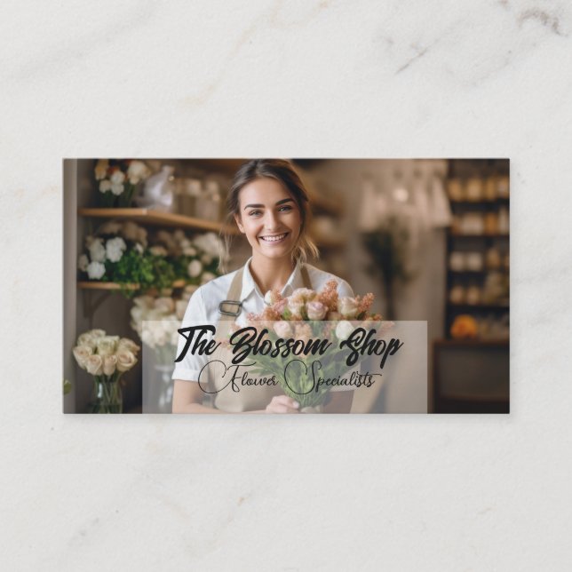 Florist Blume für einen Kunden Visitenkarte (Vorderseite)