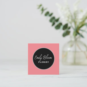 Florist, Blume Quadratische Visitenkarte