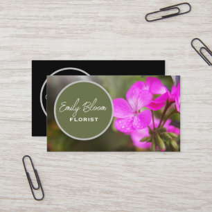 Florist, Blume Visitenkarte