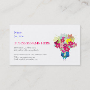 Florist, Blumenarrangeur, Grußkarten Visitenkarte