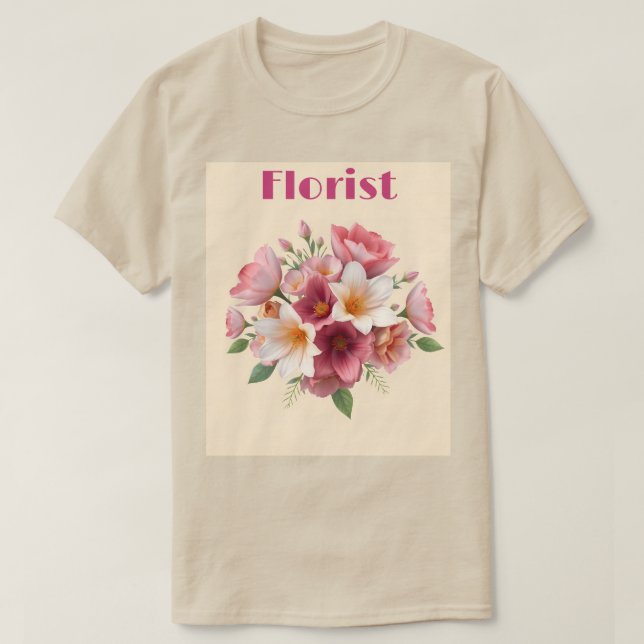 Florist Bouquet T - Shirt (Design vorne)