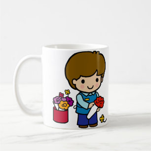 Florist Boy Blume Tasse