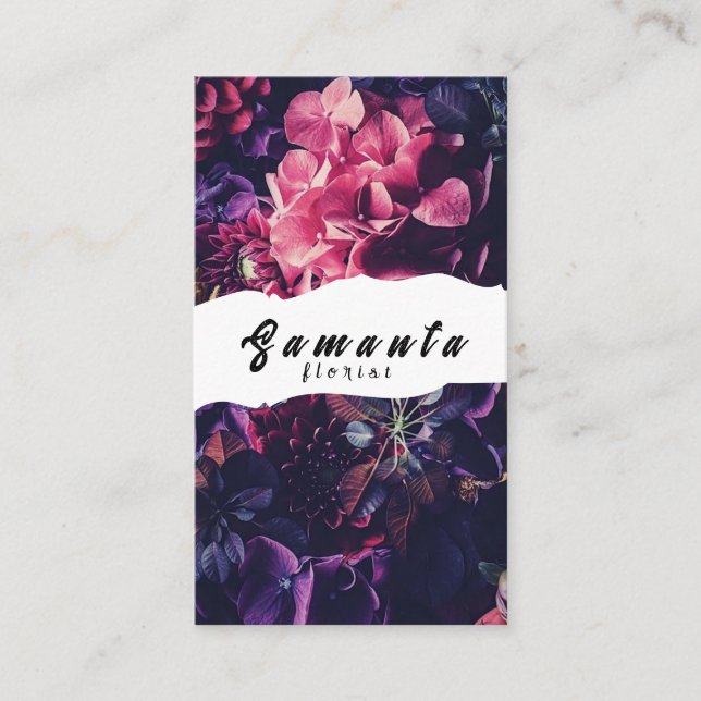 Florist Business Card Visitenkarte (Vorderseite)