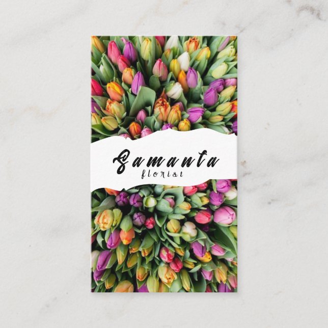 Florist Business Card Visitenkarte (Vorderseite)