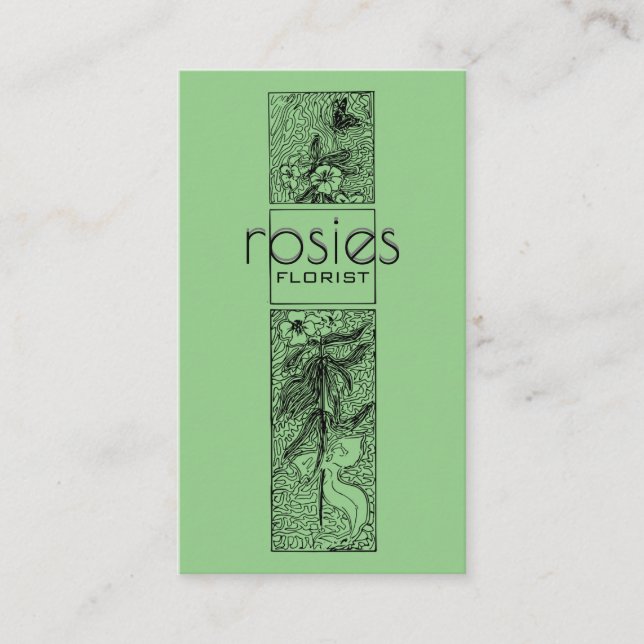 Florist Business Card Visitenkarte (Vorderseite)