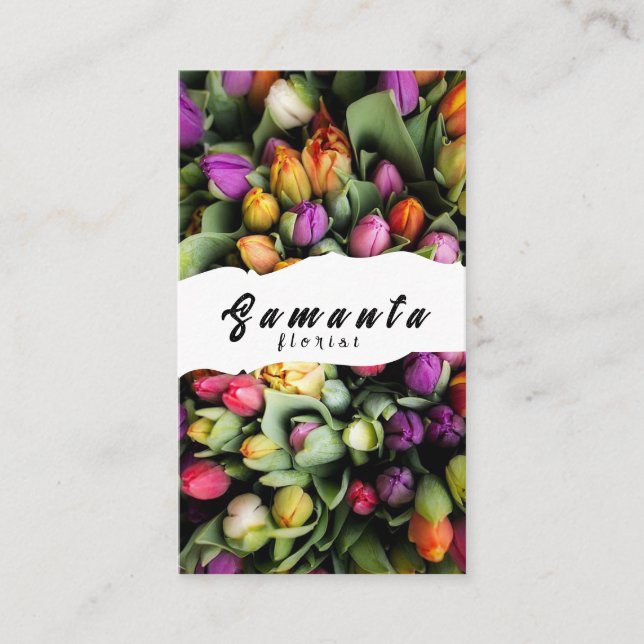 Florist Business Card Visitenkarte (Vorderseite)