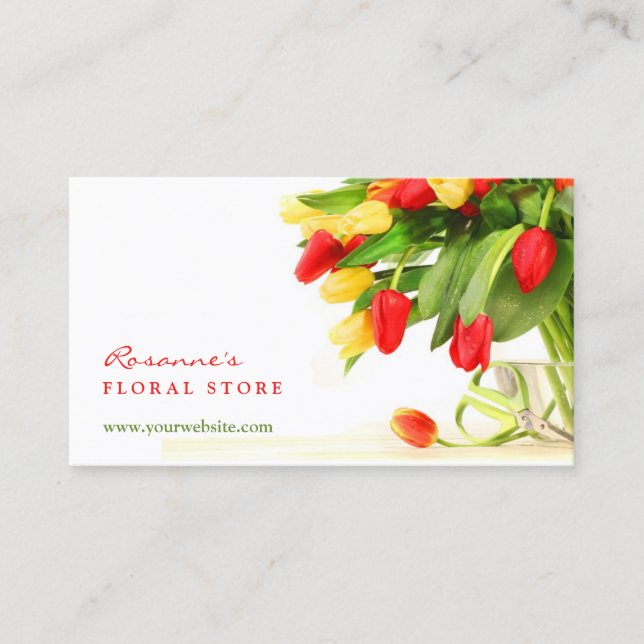 Florist Business Card Visitenkarte (Vorderseite)
