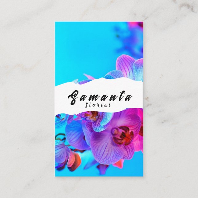 Florist Business Card Visitenkarte (Vorderseite)