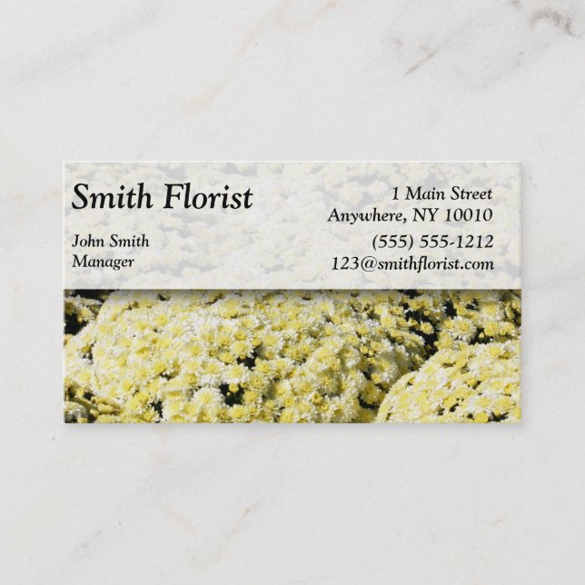 Florist Business Card Visitenkarte (Vorderseite)