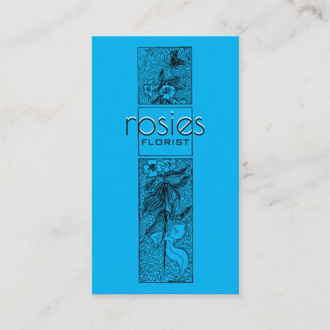 Florist Business Card Visitenkarte (Vorderseite)