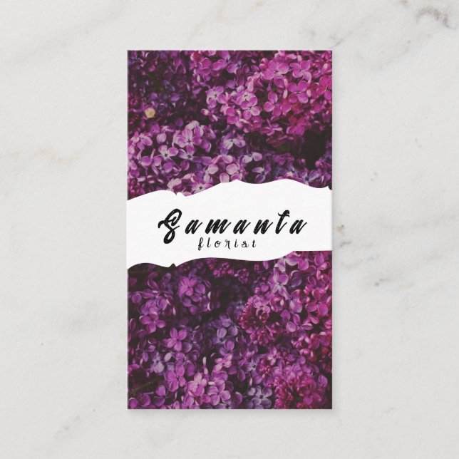 Florist Business Card Visitenkarte (Vorderseite)
