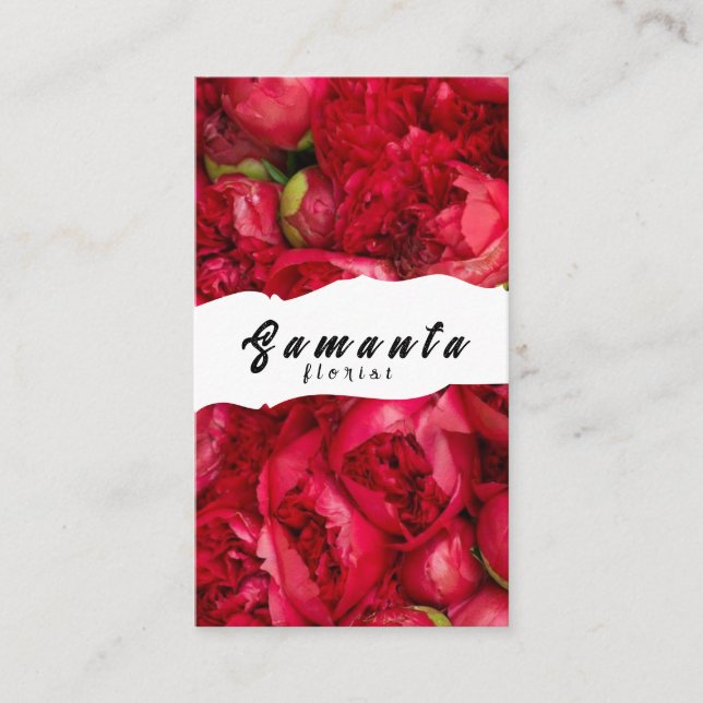 Florist Business Card Visitenkarte (Vorderseite)