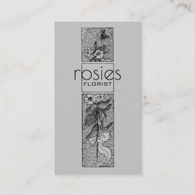 Florist Business Card Visitenkarte (Vorderseite)