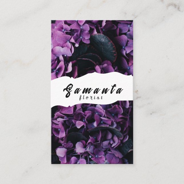 Florist Business Card Visitenkarte (Vorderseite)