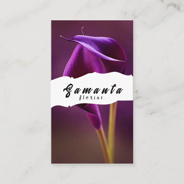 Florist Business Card Visitenkarte (Vorderseite)