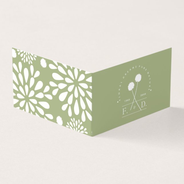 Florist Business Minimalistisch Visitenkarten (Vorderseite)