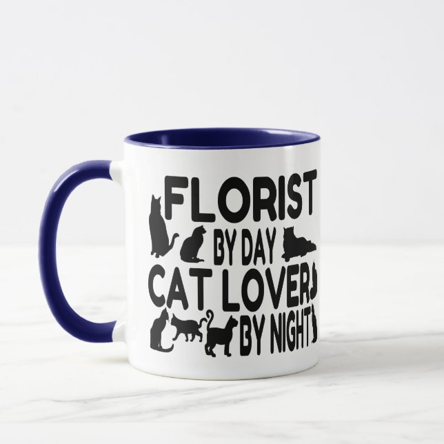 Florist Cat Lover Tasse (Links)