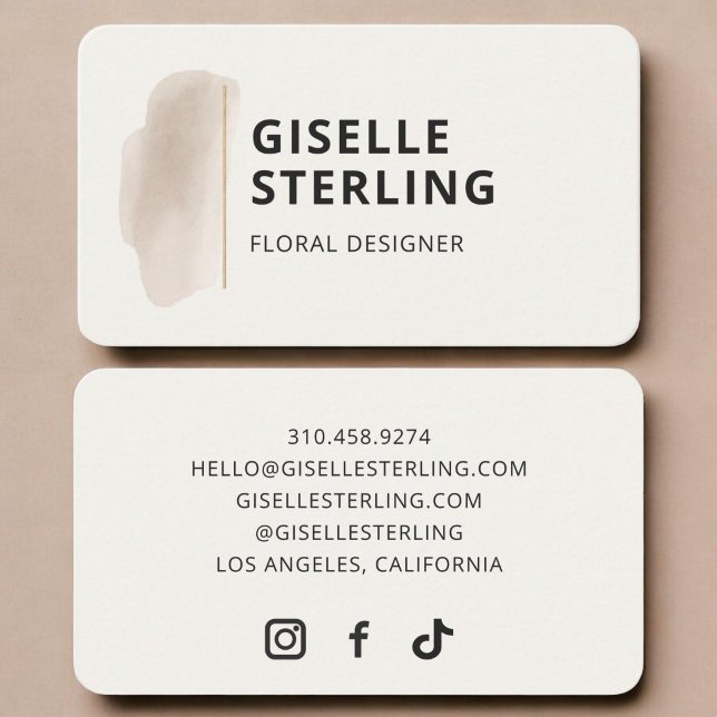 Florist Designer Visitenkarte (Von Creator hochgeladen)
