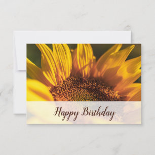 Florist Edition Sunflower Foto Happy Birthday Mitteilungskarte