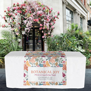 Florist Floral Boho Pop Up Shop Tischläufer Schild Wandteppich