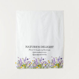 Florist Garden Pop-Up-Shop Branding Display Wandteppich