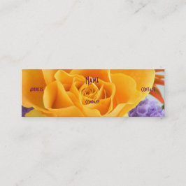 Florist - Gelbes Rose Mini Visitenkarte