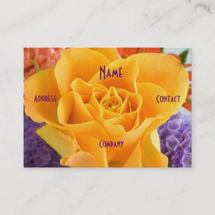 Florist - Gelbes Rose Visitenkarte