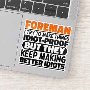 Florist Ich versuche, Dinge zu machen Lustige Sprü Aufkleber