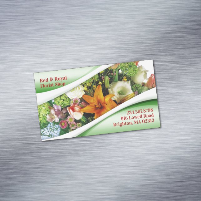 Florist Magnetische Visitenkarte (Beispiel)