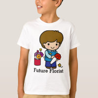 Florist mit Blume
