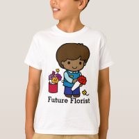 Florist mit Blume