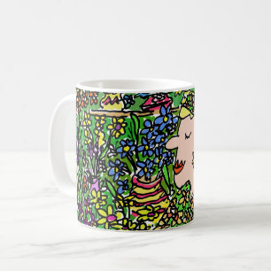 Florist oder Blumenverkäufer Spaß Kaffeetasse