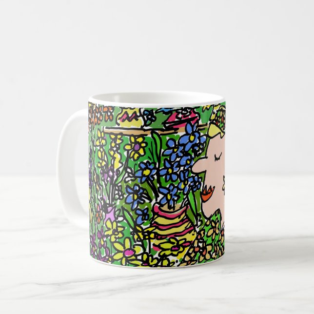 Florist oder Blumenverkäufer Spaß Kaffeetasse (Vorderseite Links)