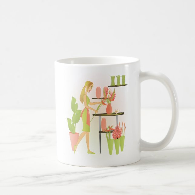 Florist-Peach Tasse (Rechts)