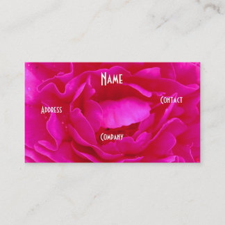 Florist - Rosa grüne Rose Visitenkarte
