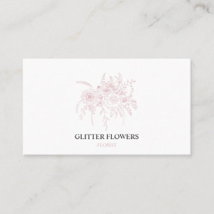 Florist Rose Gold Visitenkarte