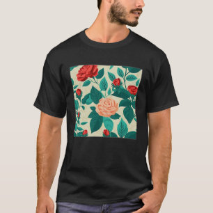 Florist Rose Musterillustration Blume Leaf Wo T-Shirt