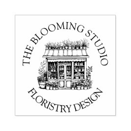 Florist Storefront Studio Rubber Briefmarke Gummistempel