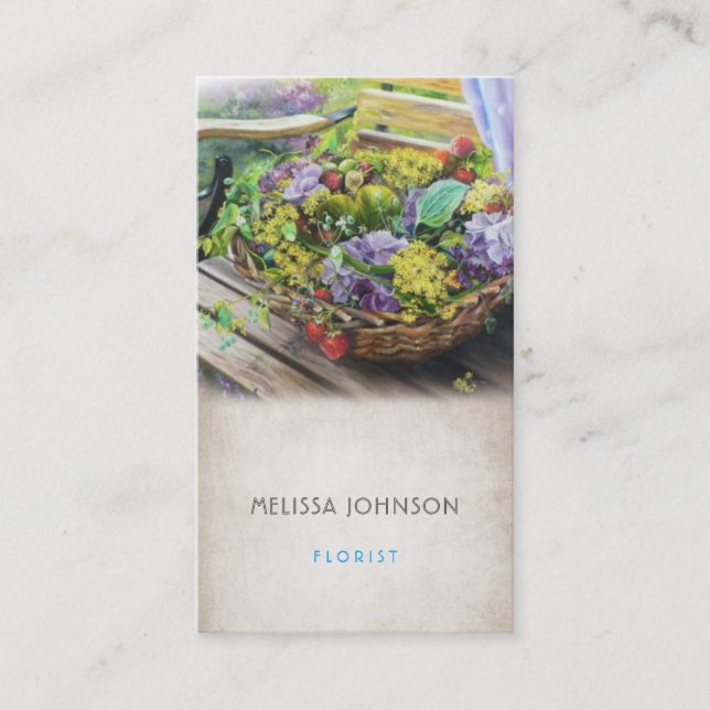 Florist Stylist Gardens Psychologe Stylist Visitenkarte (Vorderseite)