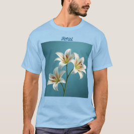 Florist White Lilies T - Shirt