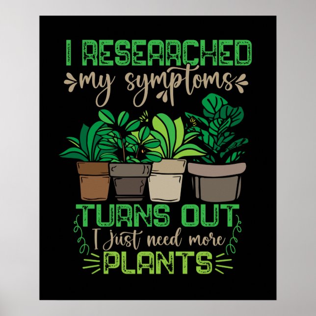 Florist Women Funny Pflanze Lover Mutter Gartenarb Poster (Vorne)