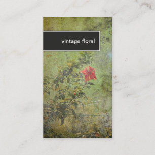 Floristen-Geschäfts-Karten-elegantes Vintages Visitenkarte