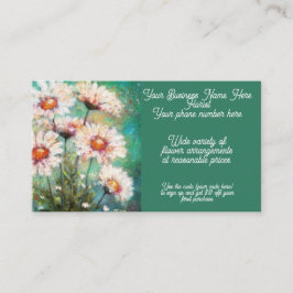 Floristische Blume Arrangement Impressionistische Visitenkarte