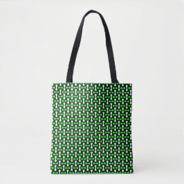 Floro Grüne Hantel All-Over-Print-Tasche